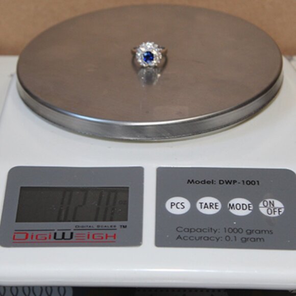 18K Sapphire and Diamond Ring 2.23 Carats - Picture 10 of 11